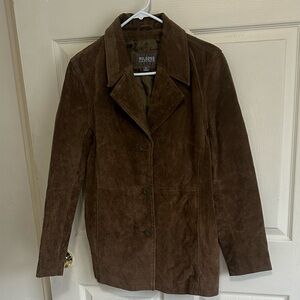 Wilsons Leather Brown Suede Coat